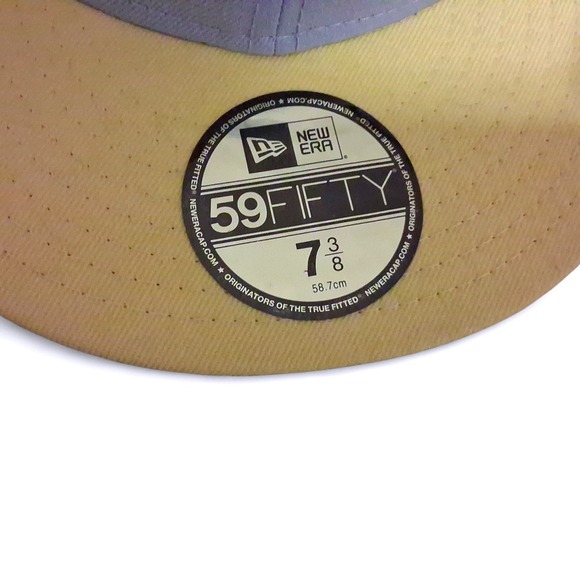 New Era DC Comics Size 7 3/8 Gray Blue Batman Fitted Baseball Cap 59FIFTY - Picture 7 of 7